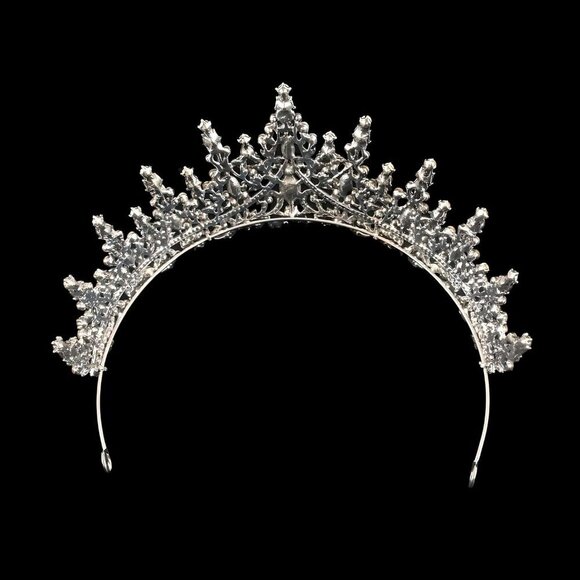 Princess Crown Tiara Crystal Hairband for Weddings Proms Halloween Accessories
